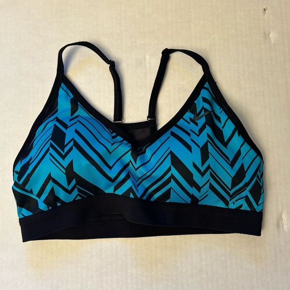 Nike Pro Indy Freeze Frame Sports Bra Geometric athletic Sports Bra Sz-M. AA8 - Picture 5 of 12
